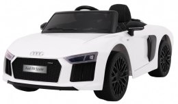 Auto Na Akumulator Audi R8 Spyder Wolny Start Biały Pilot Radio MP3 LED