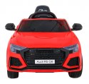 Auto Na Akumulator Audi RS Q8 Czerwone Pilot Wolny Start EVA LED MP3 USB