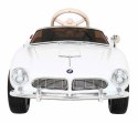 Auto Na Akumulator BMW 507 Retro Biały Audio LED Pilot Ekoskóra EVA MP3