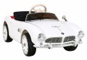 Auto Na Akumulator BMW 507 Retro Biały Audio LED Pilot Ekoskóra EVA MP3