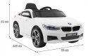 Auto Na Akumulator BMW 6 GT Biały Pilot Wolny Start EVA Pasy LED MP3