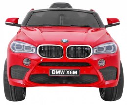 Auto Na Akumulator BMW X6M Czerwony Pilot Wolny Start EVA Panel audio LED