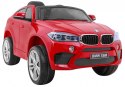 Auto Na Akumulator BMW X6M Czerwony Pilot Wolny Start EVA Panel audio LED