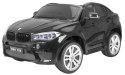 Auto Na Akumulator BMW X6M XXL Dla 2 Dzieci Czarny Pilot Ekoskóra MP3 LED