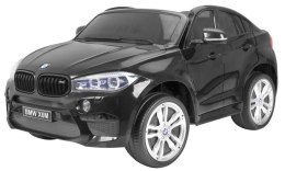 Auto Na Akumulator BMW X6M XXL Dla 2 Dzieci Czarny Pilot MP3 Ekoskóra LED