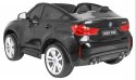 Auto Na Akumulator BMW X6M XXL Dla 2 Dzieci Czarny Pilot MP3 Ekoskóra LED