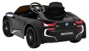 Auto Na Akumulator BMW I8 Lift Czarny Pilot Wolny Start Pasy MP3 USB LED