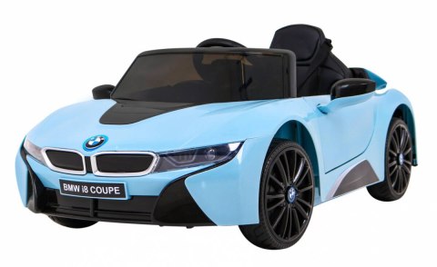 Auto Na Akumulator BMW I8 Lift Niebieski Pilot Wolny Start Pasy MP3 USB LED