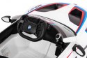 Auto Na Akumulator BMW M6 GT3 Biały Nawiew Powietrza Dźwięki MP3 LED Pilot