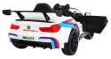 Auto Na Akumulator BMW M6 GT3 Biały Nawiew Powietrza Dźwięki MP3 LED Pilot