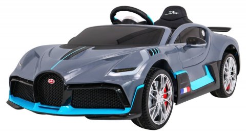 Auto Na Akumulator Bugatti Divo Szary Pilot EVA Wolny Start LED MP3