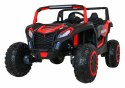 Auto Na Akumulator Buggy ATV Racing Czerwony Napęd 4x4 Pilot MP3 LED EVA