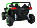 Auto Na Akumulator Buggy ATV Racing Zielony Napęd 4x4 Pilot MP3 LED EVA