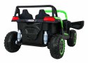 Auto Na Akumulator Buggy ATV Racing Zielony Napęd 4x4 Pilot MP3 LED EVA