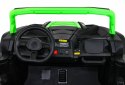 Auto Na Akumulator Buggy ATV Racing Zielony Napęd 4x4 Pilot MP3 LED EVA