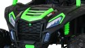 Auto Na Akumulator Buggy ATV Racing Zielony Napęd 4x4 Pilot MP3 LED EVA