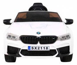 Auto Na Akumulator Pojazd BMW DRIFT M5 Biały LED Wolny Start MP3