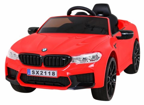 Auto Na Akumulator Pojazd BMW DRIFT M5 Czerwony LED Wolny Start MP3