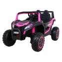 Auto Na Akumulator Buggy UTV 2000M Racing Biały Napęd 4x4 Pilot MP3 LED EVA