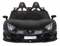 Auto Na Akumulator Lamborghini SVJ DRIF Czarny Funkcja driftu Pilot MP3 LED