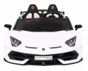 Auto Na Akumulator Lamborghini SVJ DRIFT Biały Funkcja driftu Pilot MP3 LED