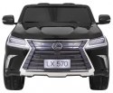 Auto Na Akumulator Lexus LX570 Czarny Pilot Koła EVA Radio MP3 LED