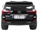 Auto Na Akumulator Lexus LX570 Czarny Pilot Koła EVA Radio MP3 LED