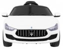 Auto Na Akumulator Maserati Ghibli Biały Pilot Wolny Start EVA MP3 USB LED