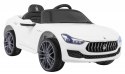 Auto Na Akumulator Maserati Ghibli Biały Pilot Wolny Start EVA MP3 USB LED