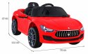 Auto Na Akumulator Maserati Ghibli Czerwony Pilot Wolny Start MP3 USB LED