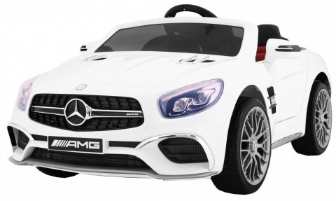 Auto Na Akumulator Mercedes AMG SL65 Biały Pilot Regulacja siedzeń MP3 LED