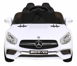 Auto Na Akumulator Mercedes Benz AMG SL65 S Biały Pilot Audio LED Ekoskóra