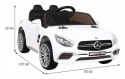 Auto Na Akumulator Mercedes Benz AMG SL65 S Biały Pilot Audio LED Ekoskóra