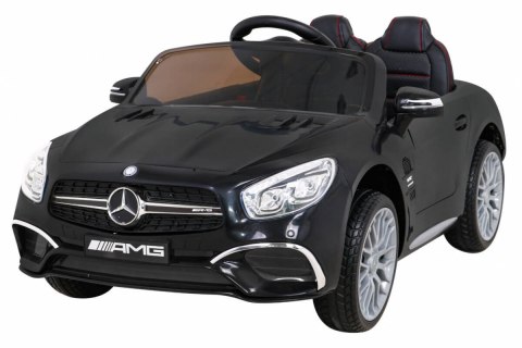 Auto Na Akumulator Mercedes Benz AMG SL65 S Czarny Pilot Audio LED Ekoskóra