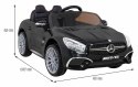 Auto Na Akumulator Mercedes Benz AMG SL65 S Czarny Pilot Audio LED Ekoskóra