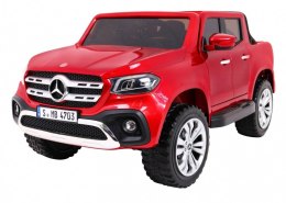 Auto Na Akumulator Mercedes Benz X-Class Czerwony Pilot Napęd 4x4 MP4 LED