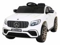 Auto Na Akumulator Mercedes Benz GLC63S Biały Pilot Napęd 4x4 MP3 LED EVA