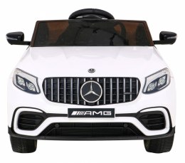 Auto Na Akumulator Mercedes Benz GLC63S Biały Pilot Napęd 4x4 MP3 LED EVA