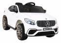 Auto Na Akumulator Mercedes Benz GLC63S Biały Pilot Napęd 4x4 MP3 LED EVA