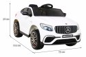 Auto Na Akumulator Mercedes Benz GLC63S Biały Pilot Napęd 4x4 MP3 LED EVA