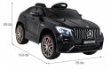 Auto Na Akumulator Mercedes Benz GLC63S Czarny Pilot Napęd 4x4 MP3 LED EVA