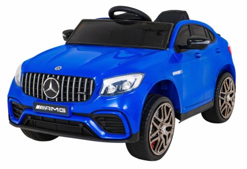 Auto Na Akumulator Mercedes Benz GLC63S Niebieski Pilot Napęd 4x4 MP3 LED