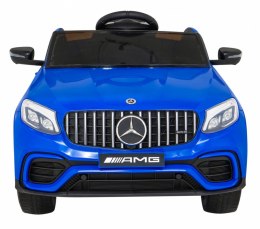 Auto Na Akumulator Mercedes Benz GLC63S Niebieski Pilot Napęd 4x4 MP3 LED