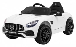 Auto Na Akumulator Mercedes Benz GT Biały + Pilot + Wolny Start + MP3 LED