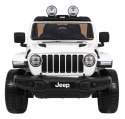 Jeep Na Akumulator Wrangler Rubicon Biały Pilot Radio MP3 LED Koła EVA