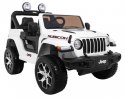 Jeep Na Akumulator Wrangler Rubicon Biały Pilot Radio MP3 LED Koła EVA