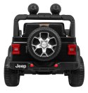 Jeep Na Akumulator Wrangler Rubicon Czarny Pilot Radio MP3 LED Koła EVA