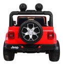 Jeep Na Akumulator Wrangler Rubicon Czerwony Pilot Radio MP3 LED Koła EVA