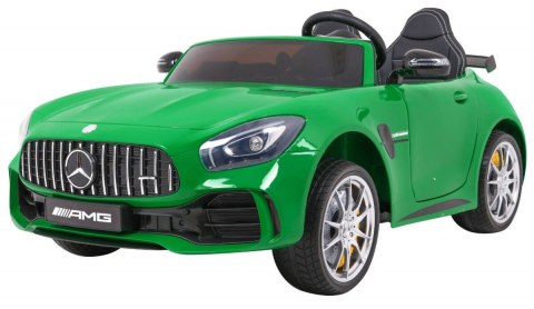 Auto Na Akumulator Mercedes-Benz GT R Zielony Napęd 4x4 Pilot MP3 LED