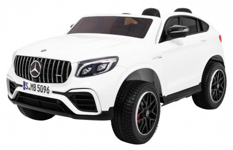 Auto Na Akumulator Mercedes GLC 63S Biały Napęd 4x4 MP4 LED Ekoskóra EVA